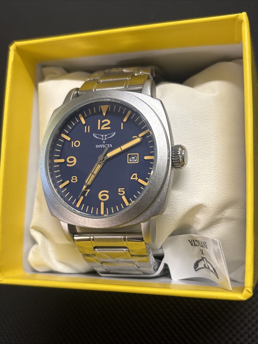 Invicta Specialty Men 44mm Metal Silver Blue Dial Mg68 Quartz 69631